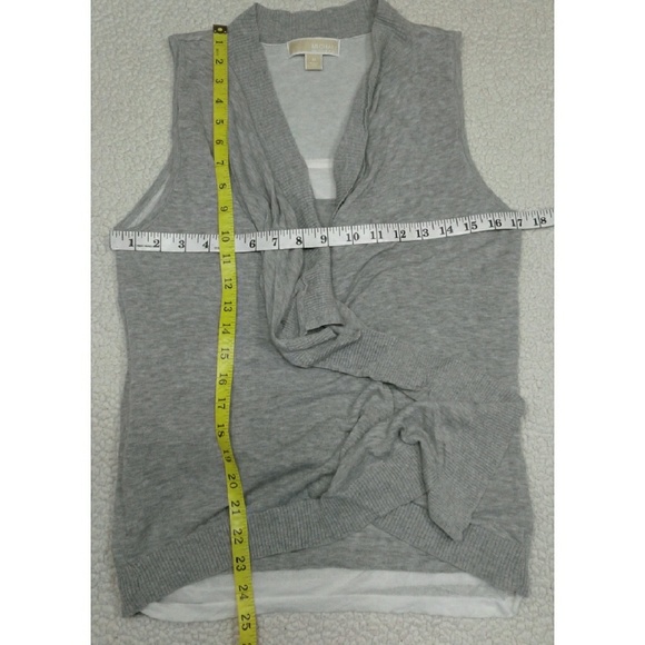 Michael Michael Kors double layer drape blouse size M - Picture 4 of 7